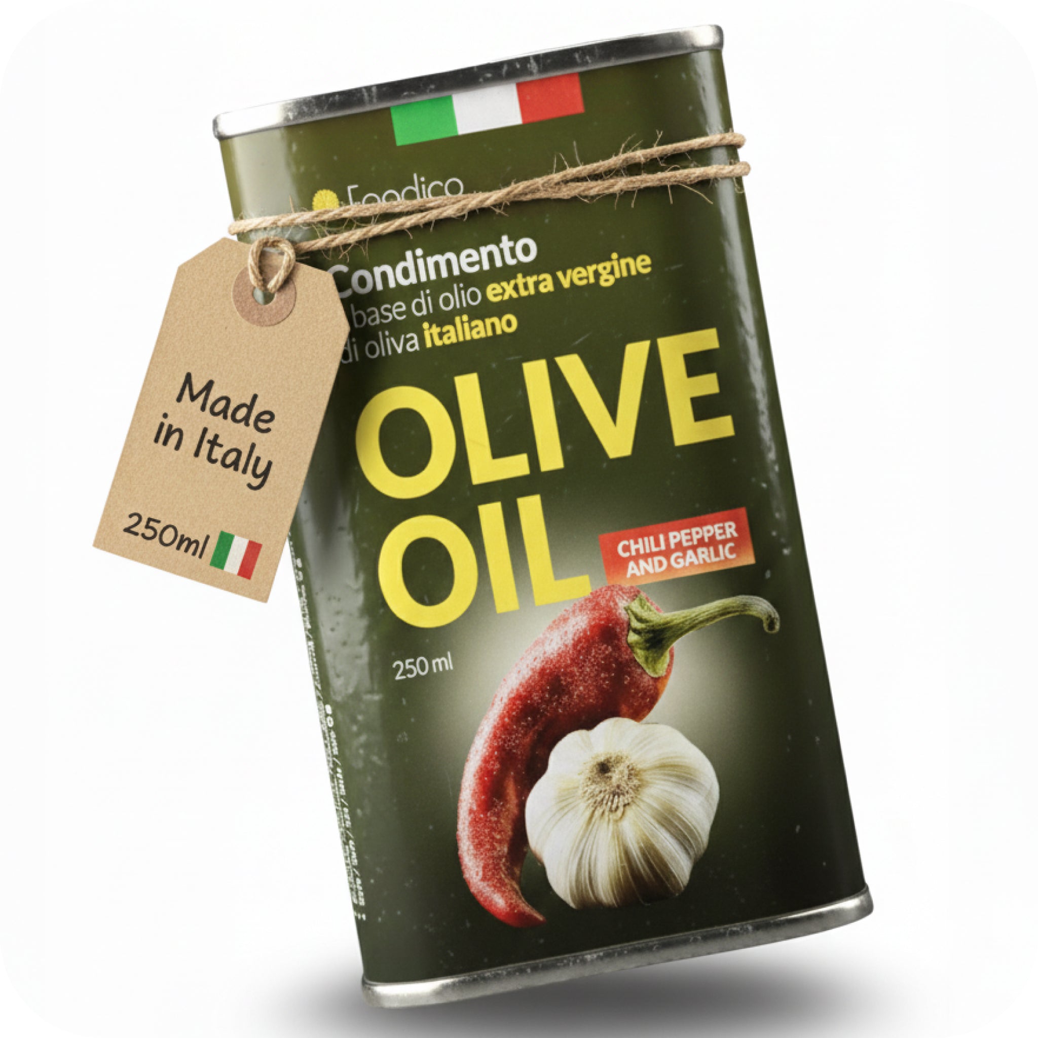 Olivenöl mit Knoblauch und Chili